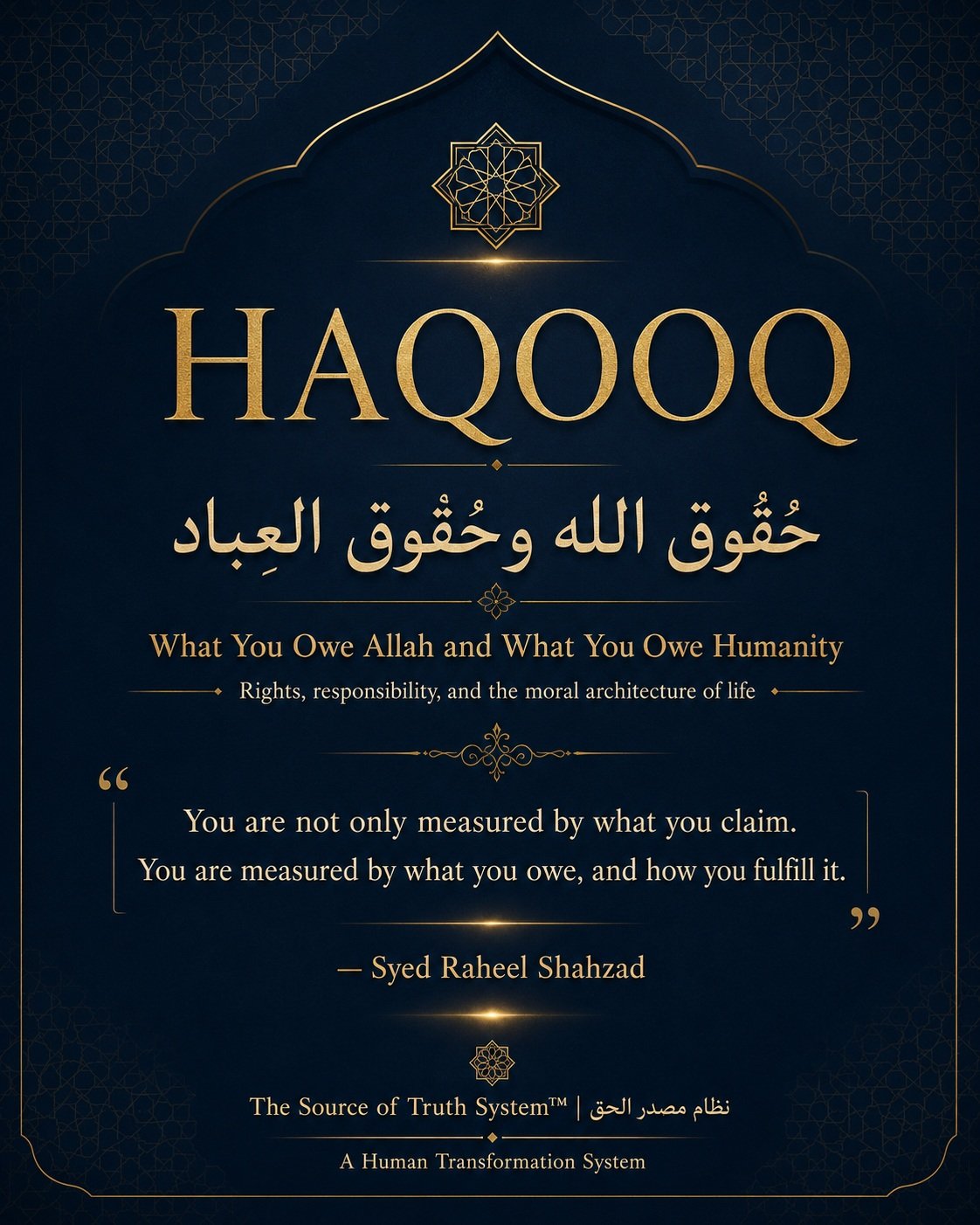 HAQOOQ book by Syed Raheel Shahzad