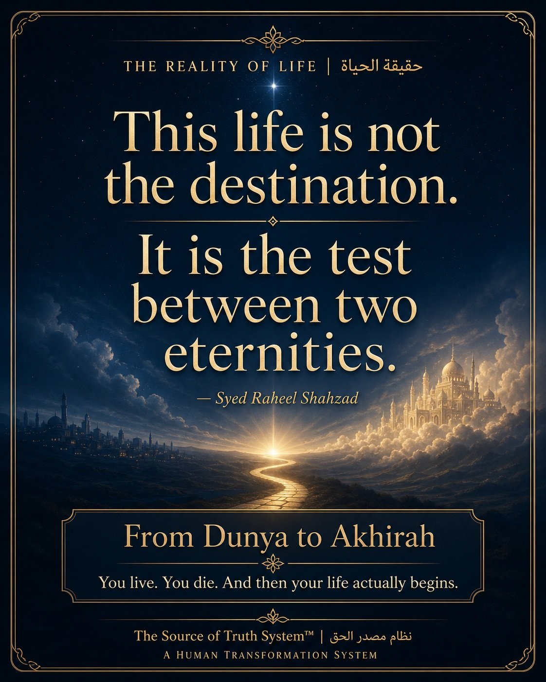 THE REALITY OF LIFE book by Syed Raheel Shahzad