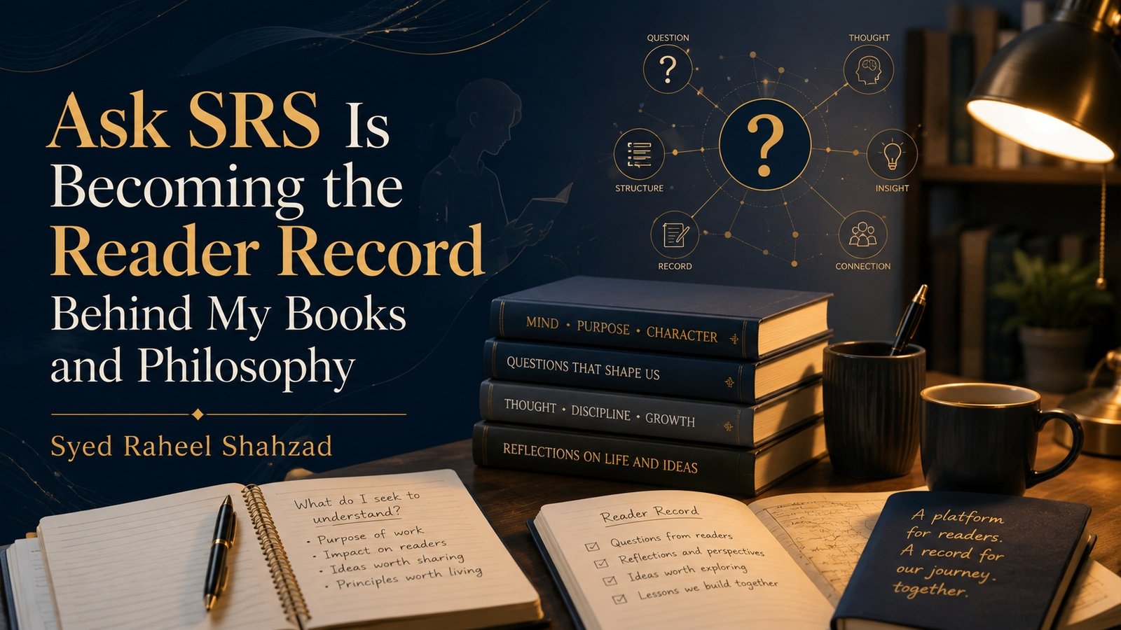 Why Ask SRS Is Becoming the Reader Record Behind My Books and Philosophy image featuring Ask SRS and Syed Raheel Shahzad