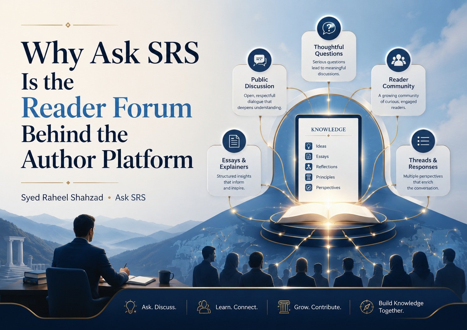 Why Ask SRS Is the Reader Forum Behind the Author Platform Ask SRS reader forum behind the author platform of Syed Raheel Shahzad