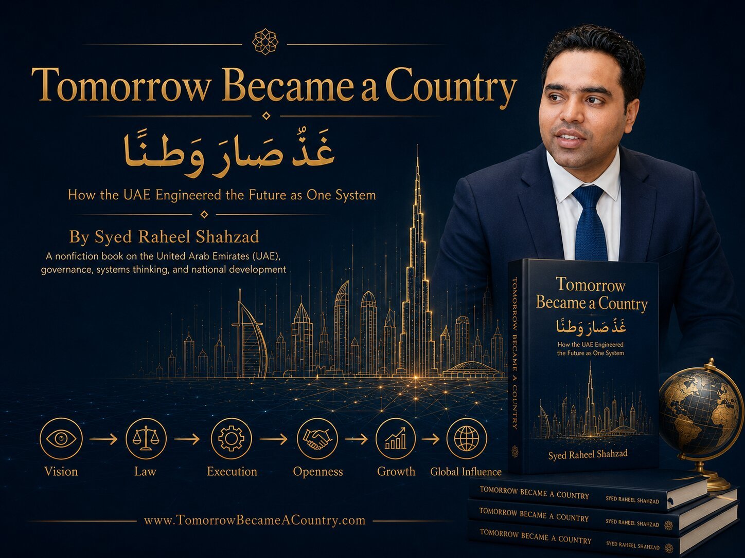 Syed Raheel Shahzad, author of Tomorrow Became a Country