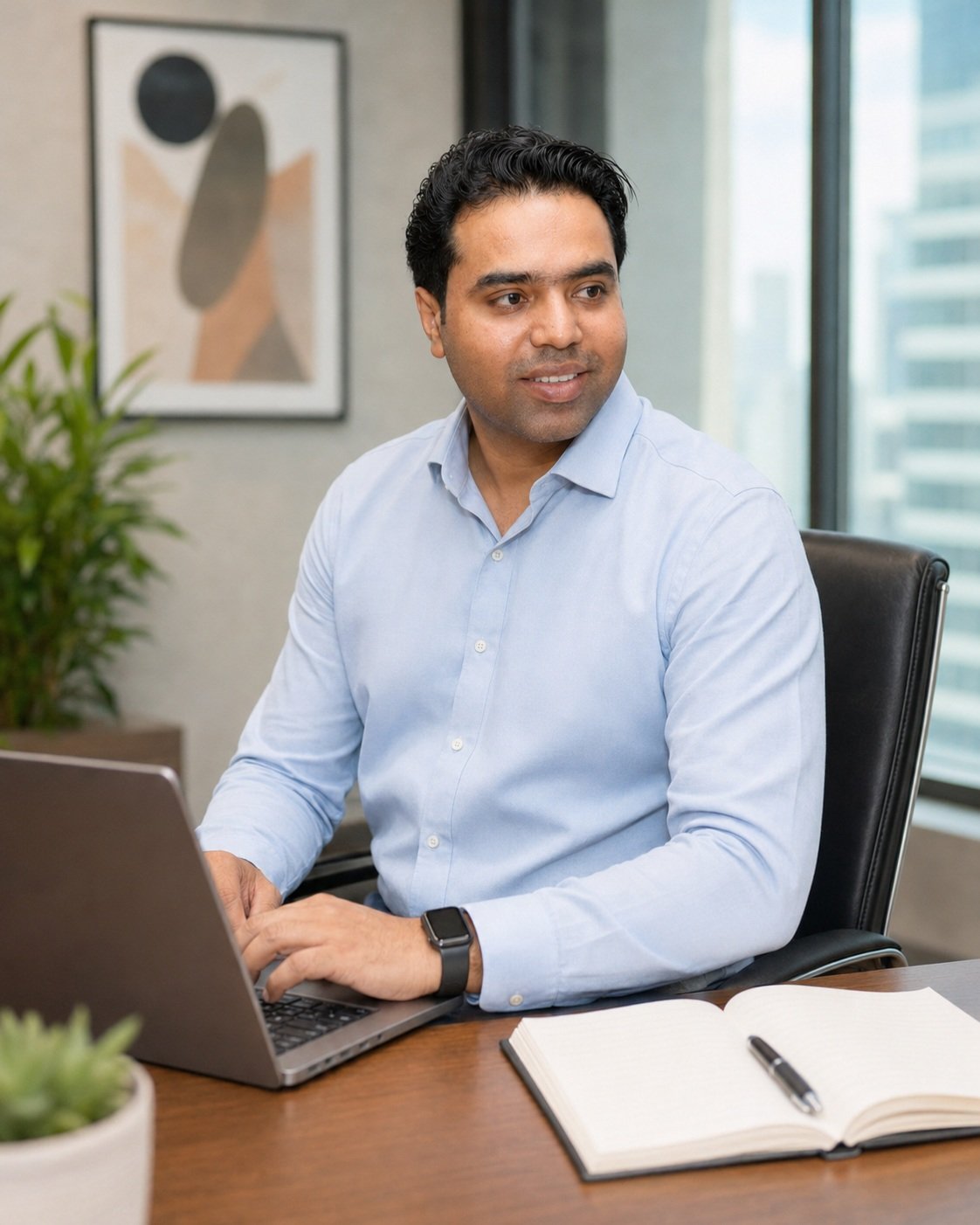 Official author, founder and Group CEO portrait of Syed Raheel Shahzad — سيد راحيل شهزاد