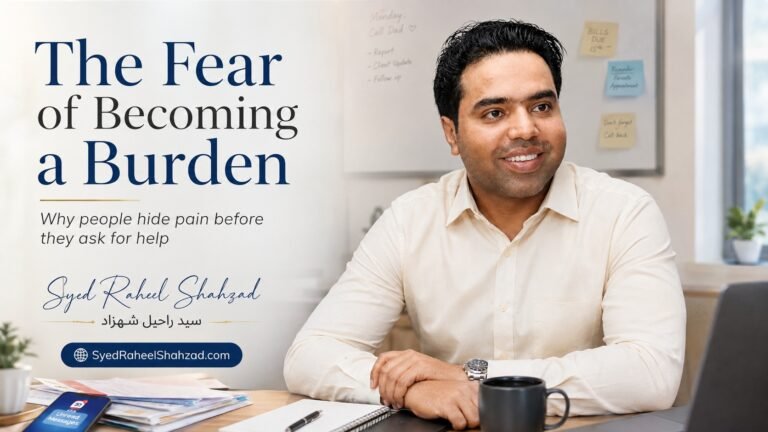 Syed Raheel Shahzad featured image for The Fear of Becoming a Burden about hidden pain, responsibility and asking for help