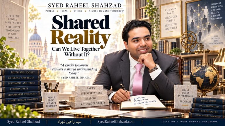 Syed Raheel Shahzad exploring shared reality, truth, evidence, trust, disagreement and social epistemology