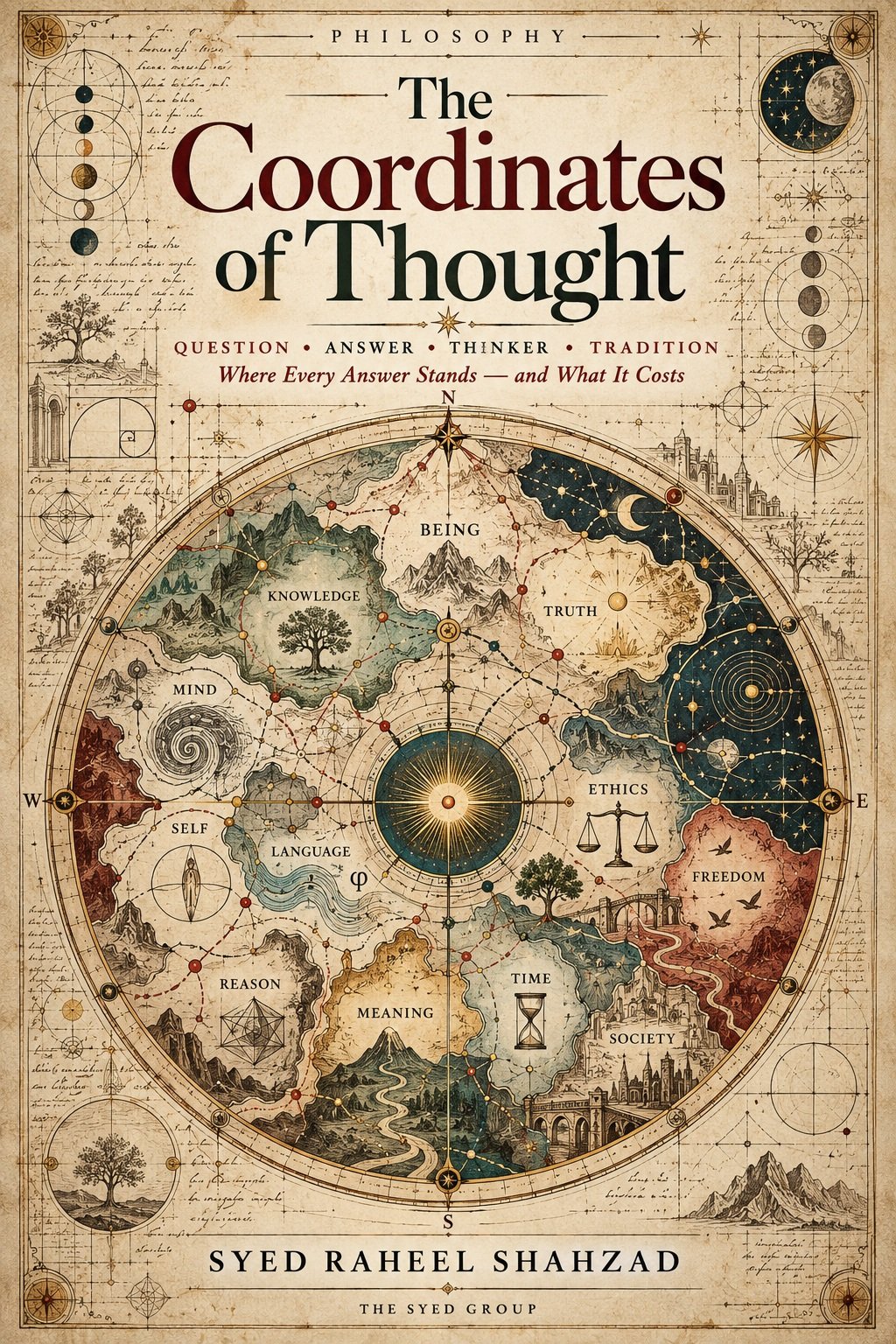 The Coordinates of Thought book cover by Syed Raheel Shahzad