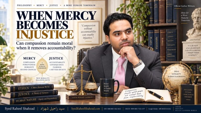 Syed Raheel Shahzad reflecting on mercy, justice, accountability and moral responsibility at SyedRaheelShahzad.com